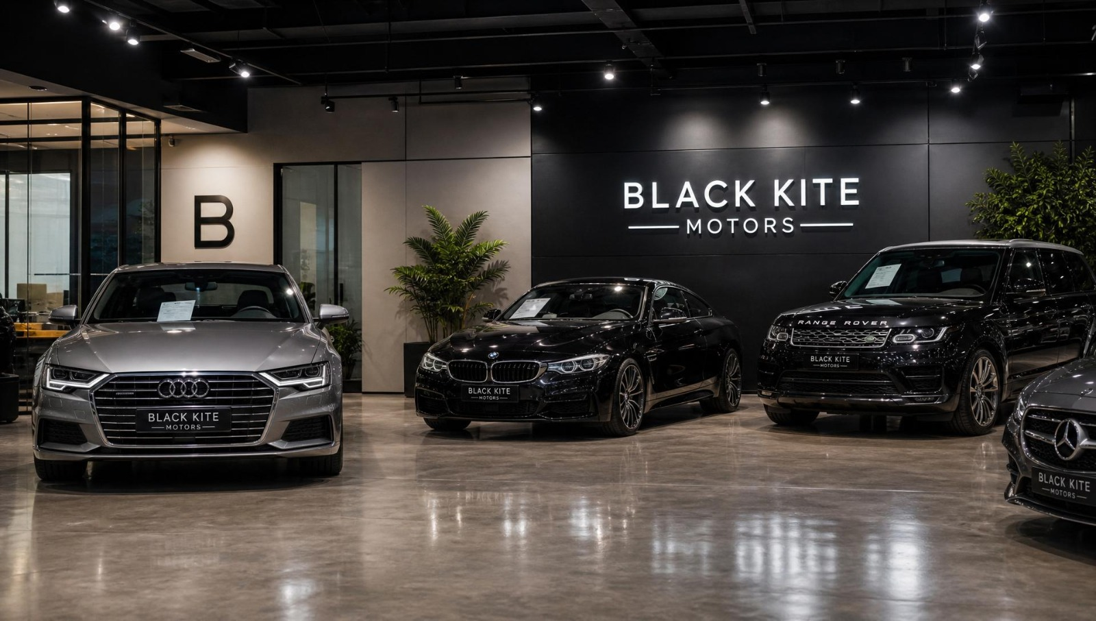 Black Kite Motors forecourt